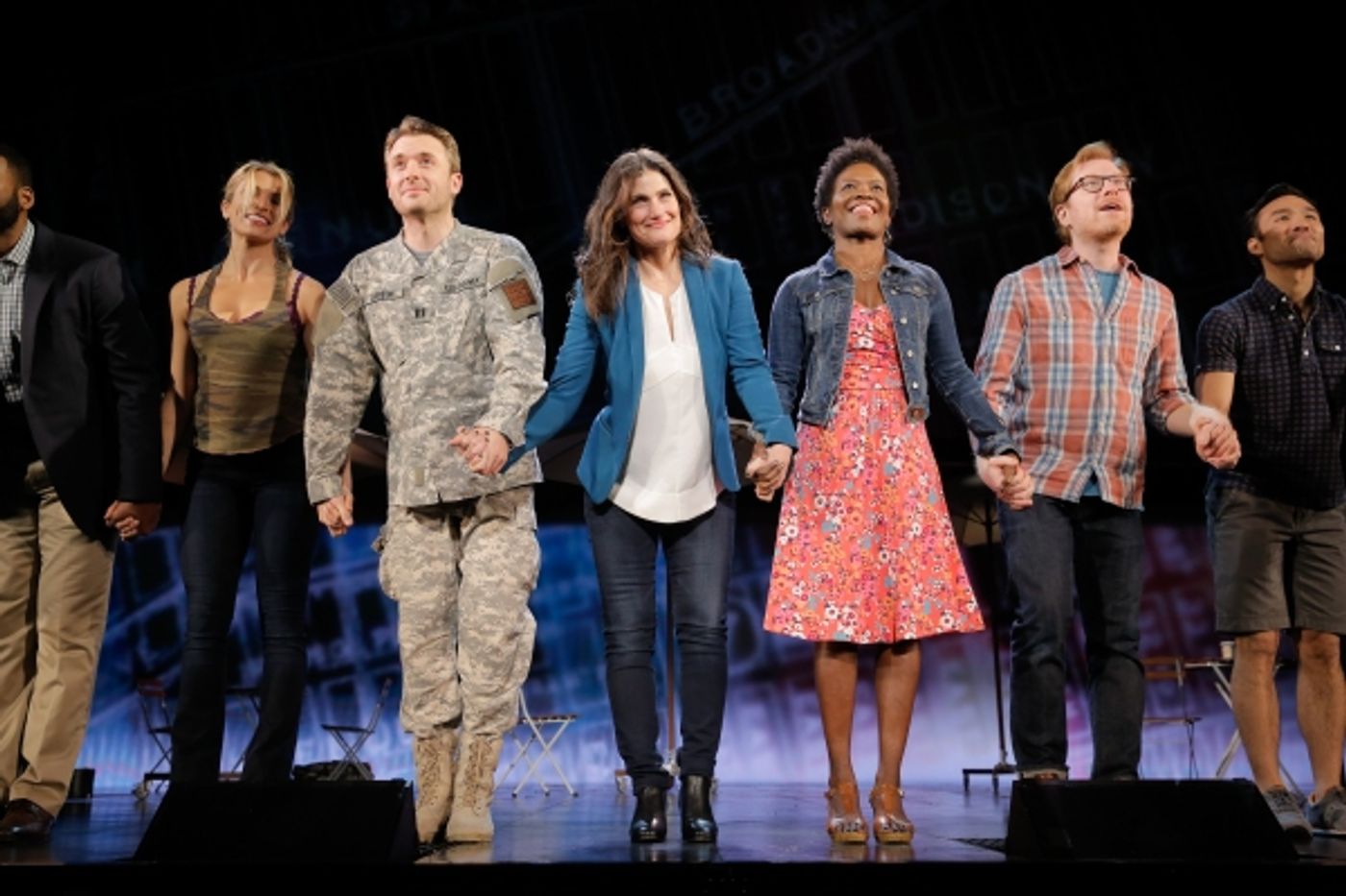 Photo Flash: Always Starting Over! IF/THEN's Idina Menzel, Anthony Rapp, LaChanze & James Snyder Take Opening Bows in Los Angeles  Image