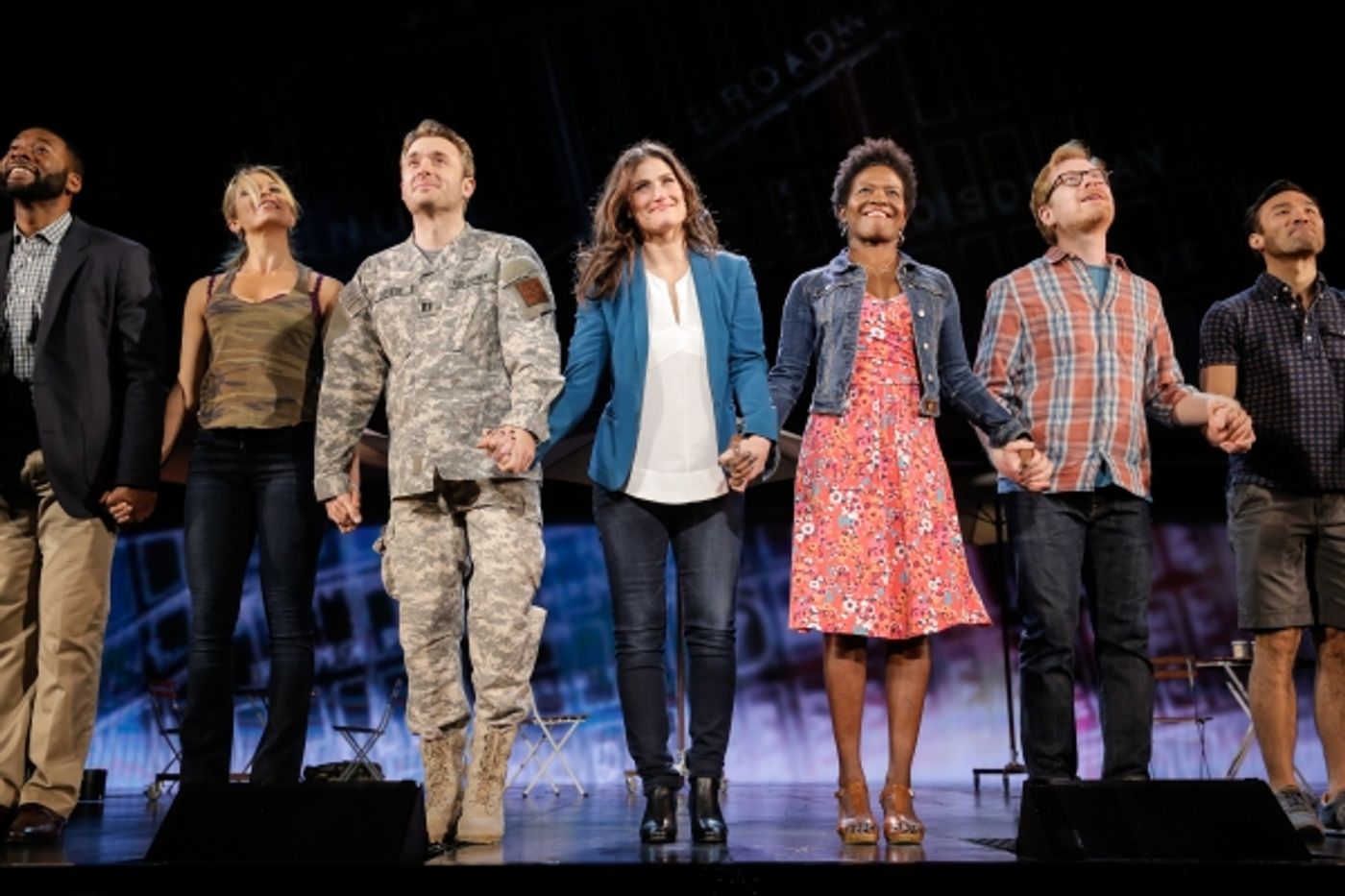 Photo Flash: Always Starting Over! IF/THEN's Idina Menzel, Anthony Rapp, LaChanze & James Snyder Take Opening Bows in Los Angeles  Image