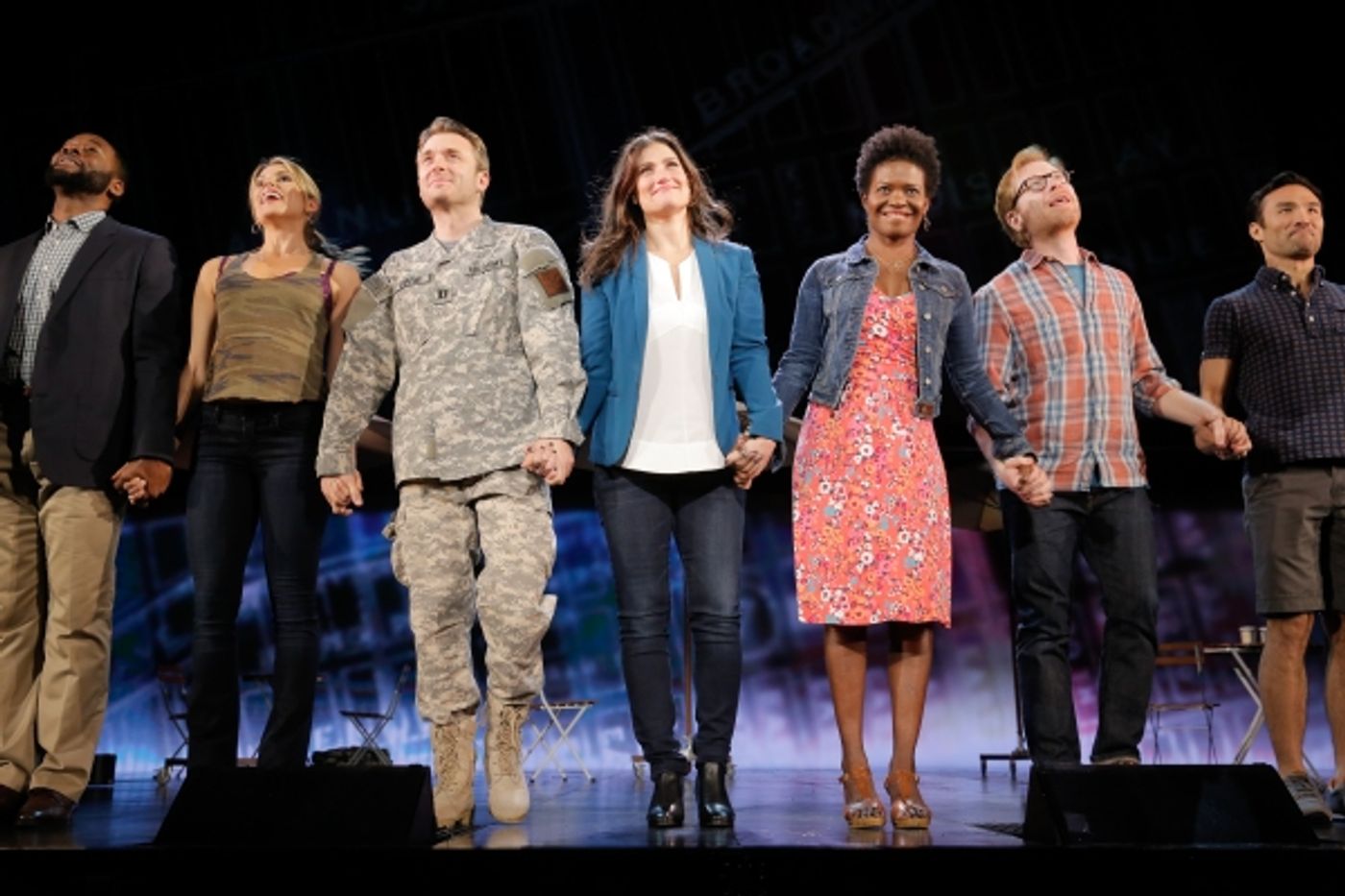 Photo Flash: Always Starting Over! IF/THEN's Idina Menzel, Anthony Rapp, LaChanze & James Snyder Take Opening Bows in Los Angeles  Image