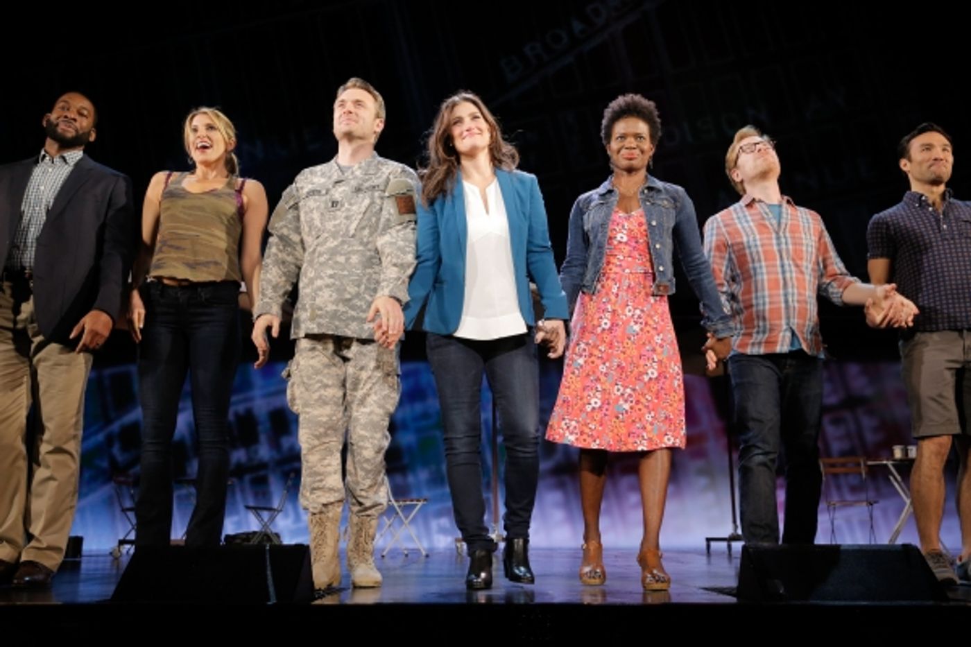 Photo Flash: Always Starting Over! IF/THEN's Idina Menzel, Anthony Rapp, LaChanze & James Snyder Take Opening Bows in Los Angeles  Image