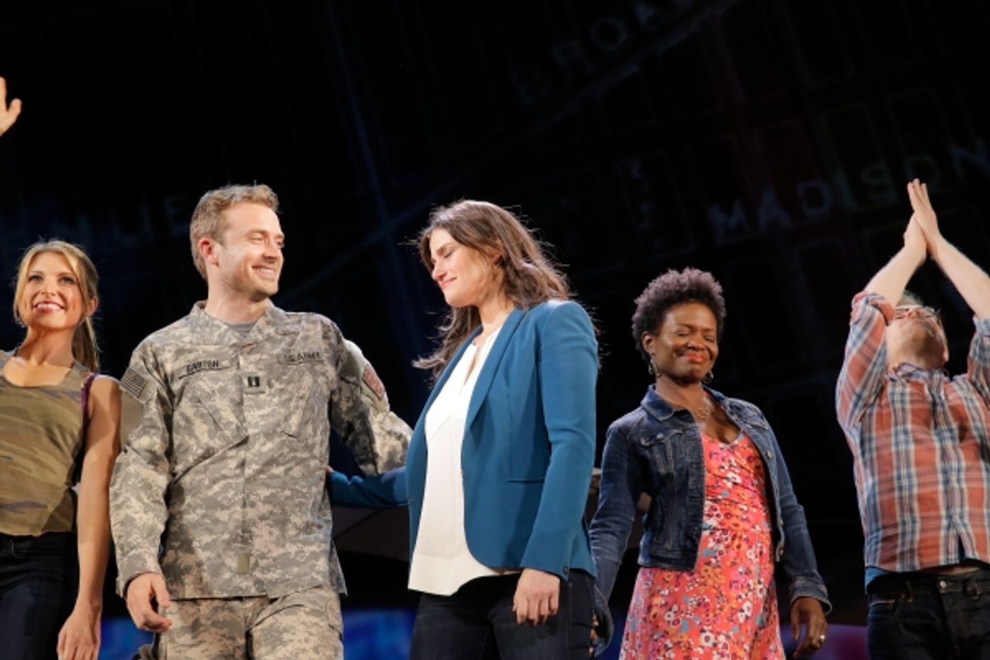 Photo Flash: Always Starting Over! IF/THEN's Idina Menzel, Anthony Rapp, LaChanze & James Snyder Take Opening Bows in Los Angeles  Image