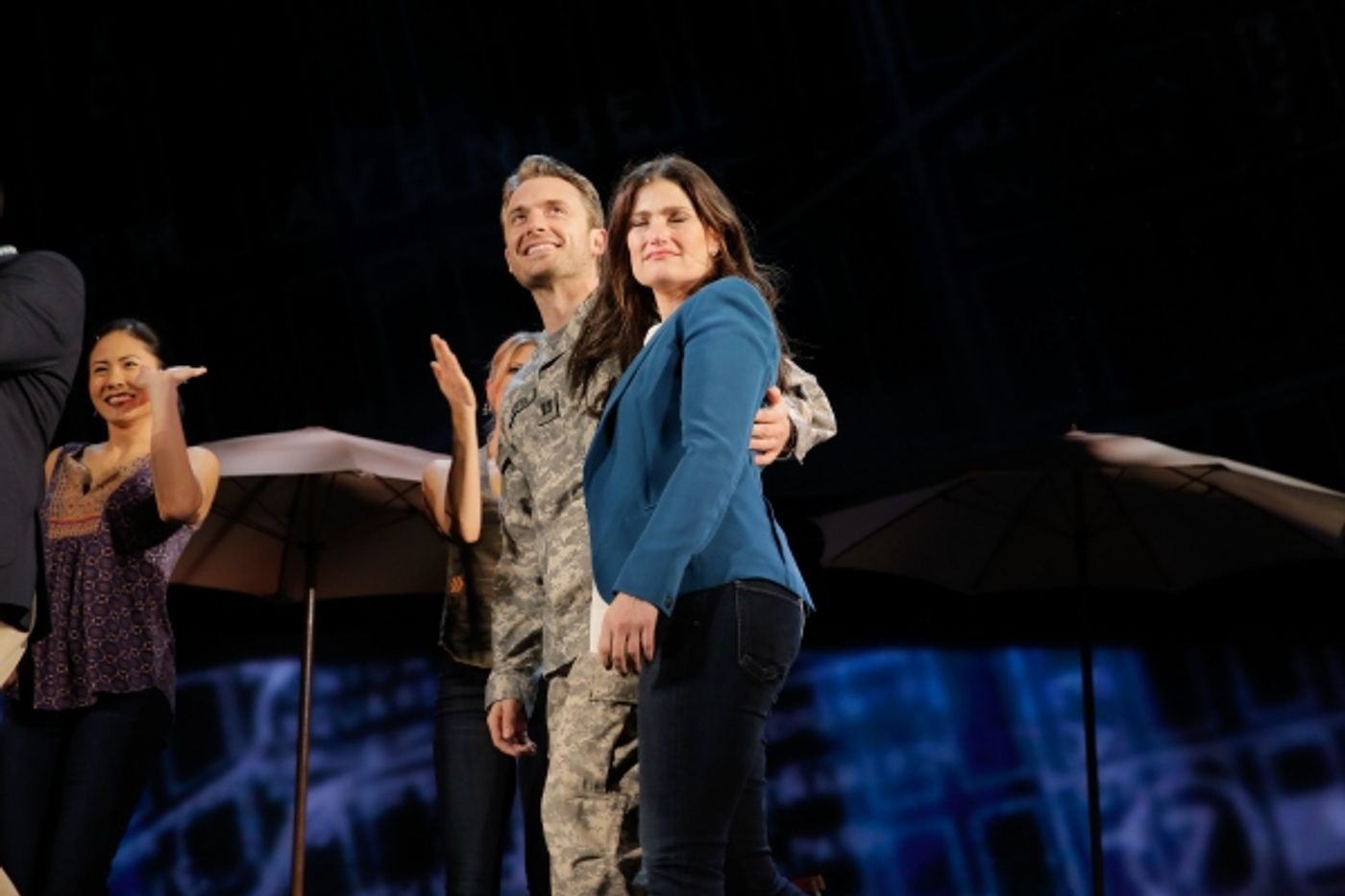 Photo Flash: Always Starting Over! IF/THEN's Idina Menzel, Anthony Rapp, LaChanze & James Snyder Take Opening Bows in Los Angeles  Image