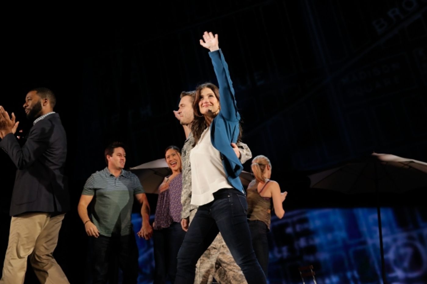 Photo Flash: Always Starting Over! IF/THEN's Idina Menzel, Anthony Rapp, LaChanze & James Snyder Take Opening Bows in Los Angeles  Image