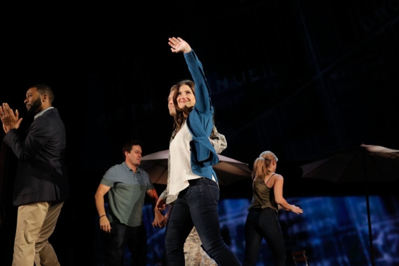 Photo Flash: Always Starting Over! IF/THEN's Idina Menzel, Anthony Rapp, LaChanze & James Snyder Take Opening Bows in Los Angeles  Image