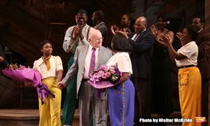Cynthia Erivo, John Doyle, Danielle Brooks with cast @ BroadwayWorld Cynthia Erivo, John Doyle, Danielle Brooks with cast Photo