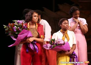 Jennifer Hudson and Cynthia Erivo with cast @ BroadwayWorld Jennifer Hudson and Cynthia Erivo with cast Photo