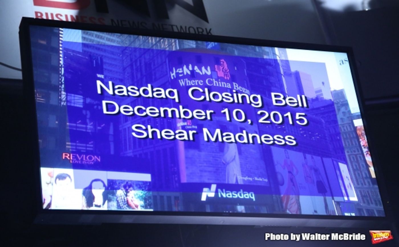Photo Coverage: SHEAR MADNESS Cast Rings the NASDAQ Closing Bell  Image