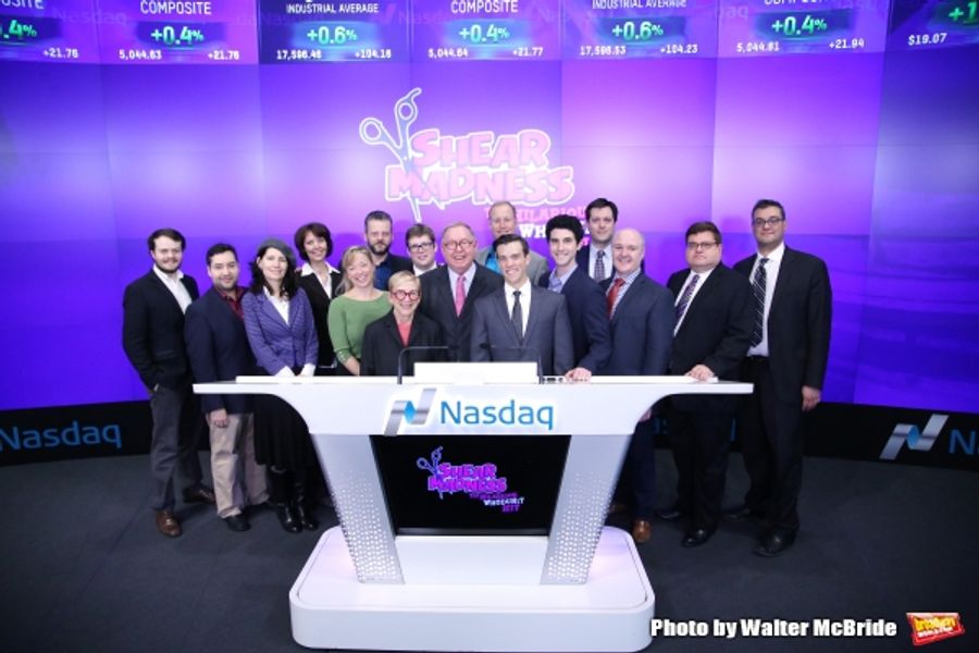 Photo Coverage: SHEAR MADNESS Cast Rings the NASDAQ Closing Bell Image