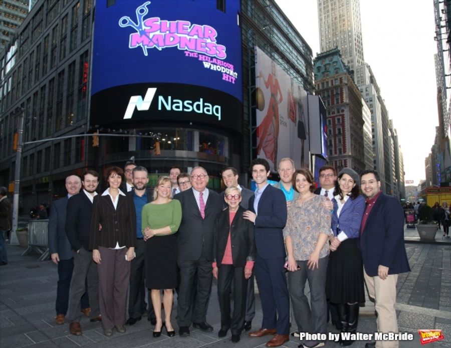 Photo Coverage: SHEAR MADNESS Cast Rings the NASDAQ Closing Bell Image