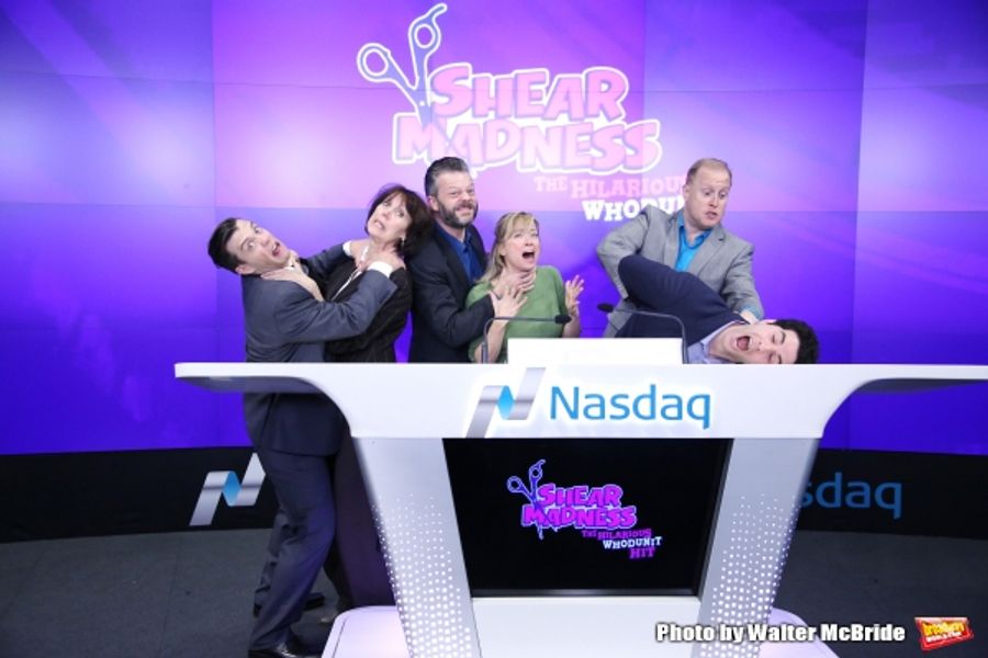 Photo Coverage: SHEAR MADNESS Cast Rings the NASDAQ Closing Bell Image