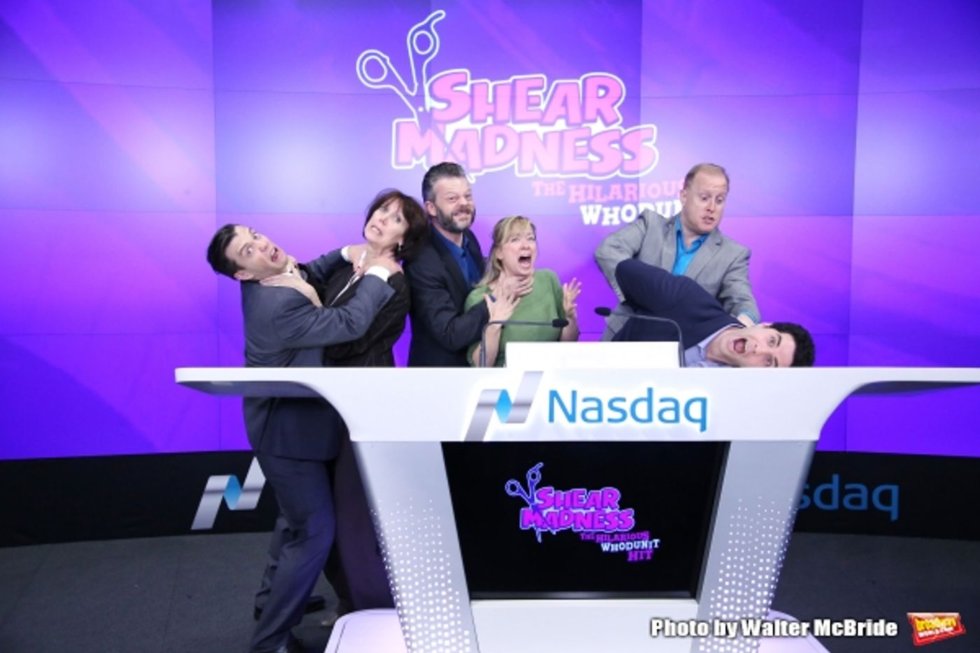 Photo Coverage: SHEAR MADNESS Cast Rings the NASDAQ Closing Bell  Image