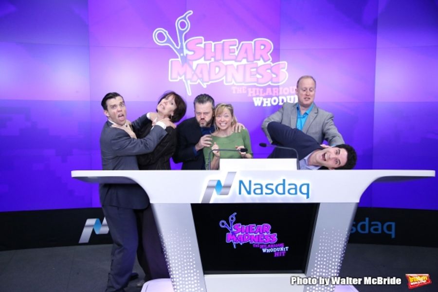 Photo Coverage: SHEAR MADNESS Cast Rings the NASDAQ Closing Bell Image