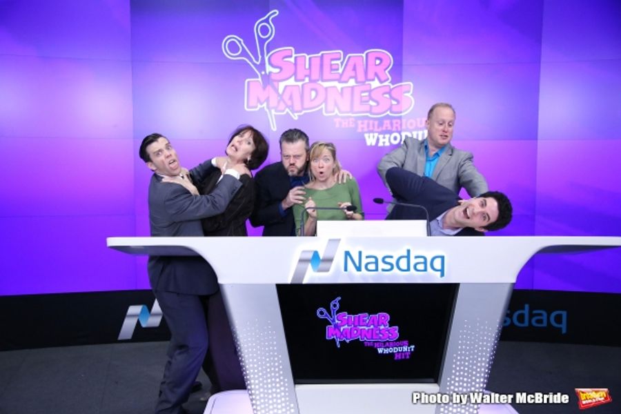 Photo Coverage: SHEAR MADNESS Cast Rings the NASDAQ Closing Bell Image