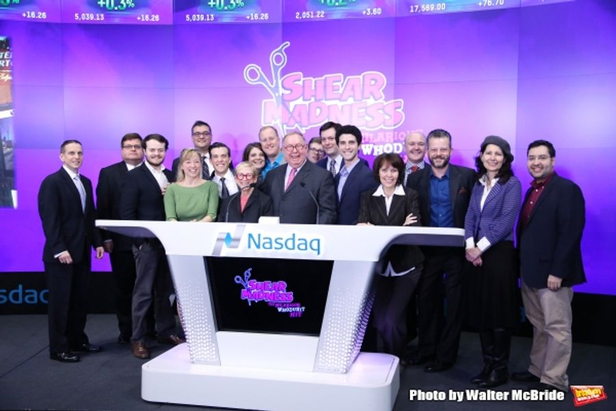 Photo Coverage: SHEAR MADNESS Cast Rings the NASDAQ Closing Bell Image