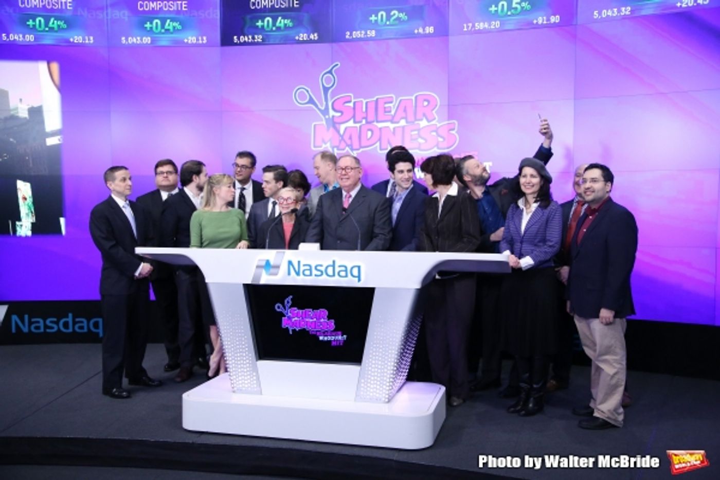Photo Coverage: SHEAR MADNESS Cast Rings the NASDAQ Closing Bell  Image