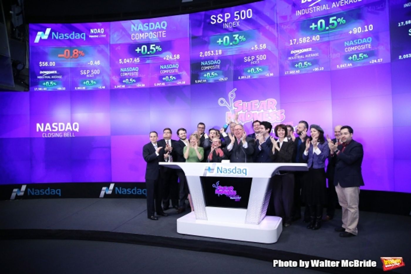 Photo Coverage: SHEAR MADNESS Cast Rings the NASDAQ Closing Bell  Image