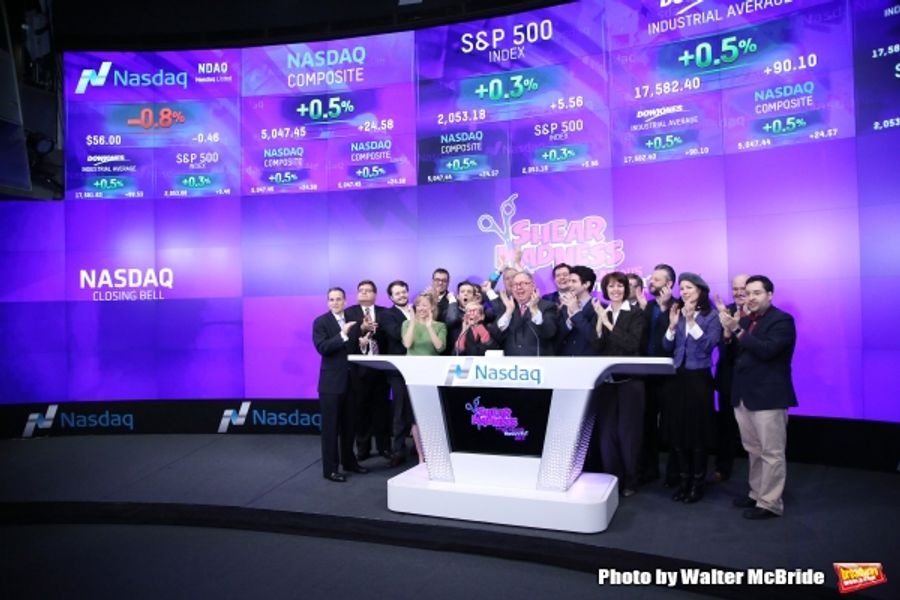 Photo Coverage: SHEAR MADNESS Cast Rings the NASDAQ Closing Bell Image