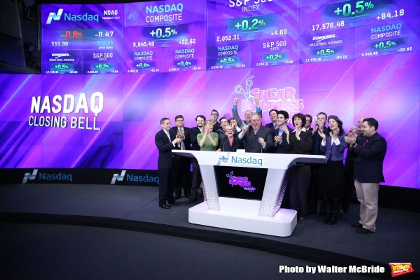 Photo Coverage: SHEAR MADNESS Cast Rings the NASDAQ Closing Bell  Image