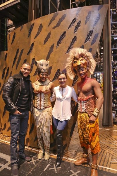 EMPIRE''s Trai Byers and Grace Gealey with THE LION KING''s Nia Holloway and Aaron Ne Photo