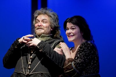 Guy Roberts and Bree Welch as Sir Toby Belch and Maria Photo