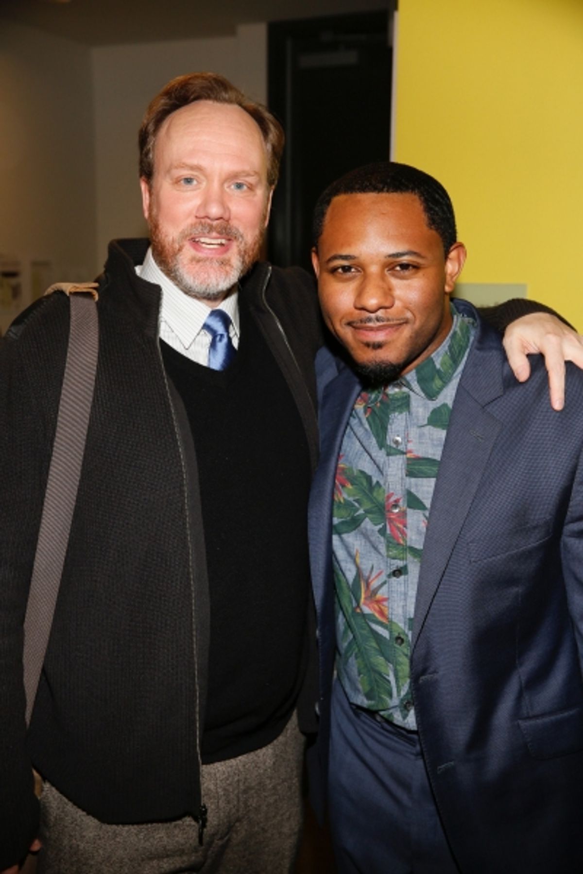 Cast members Andrew Garman and Larry Powell  at 