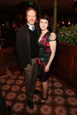 Cast members Andrew Garman and Emily Donahoe Photo