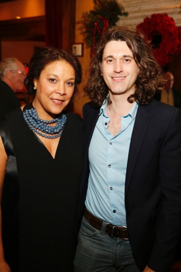 Linda Powell and playwright Lucas Hnath Photo