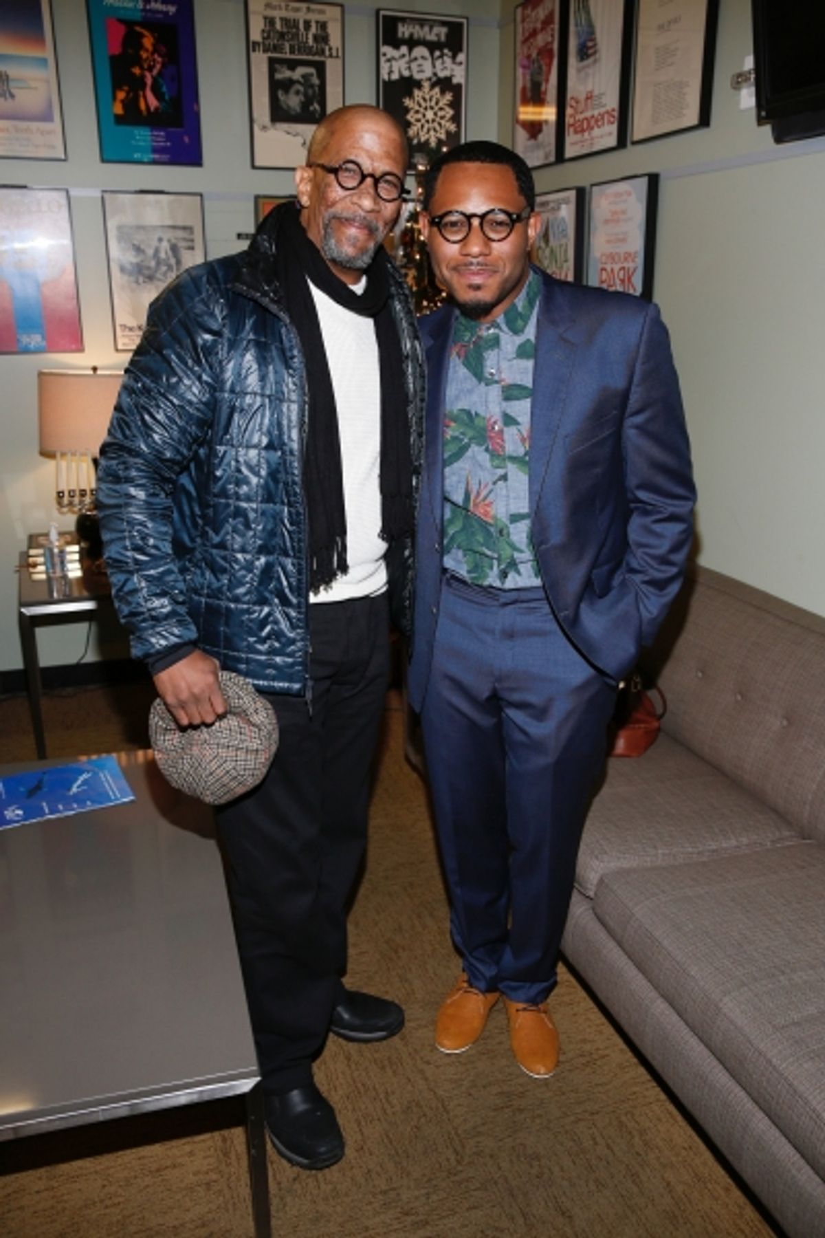 Reg E. Cathey and Larry Powell at 