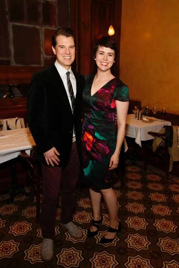 Choir director Scott Anthony and cast member Emily Donahoe Photo