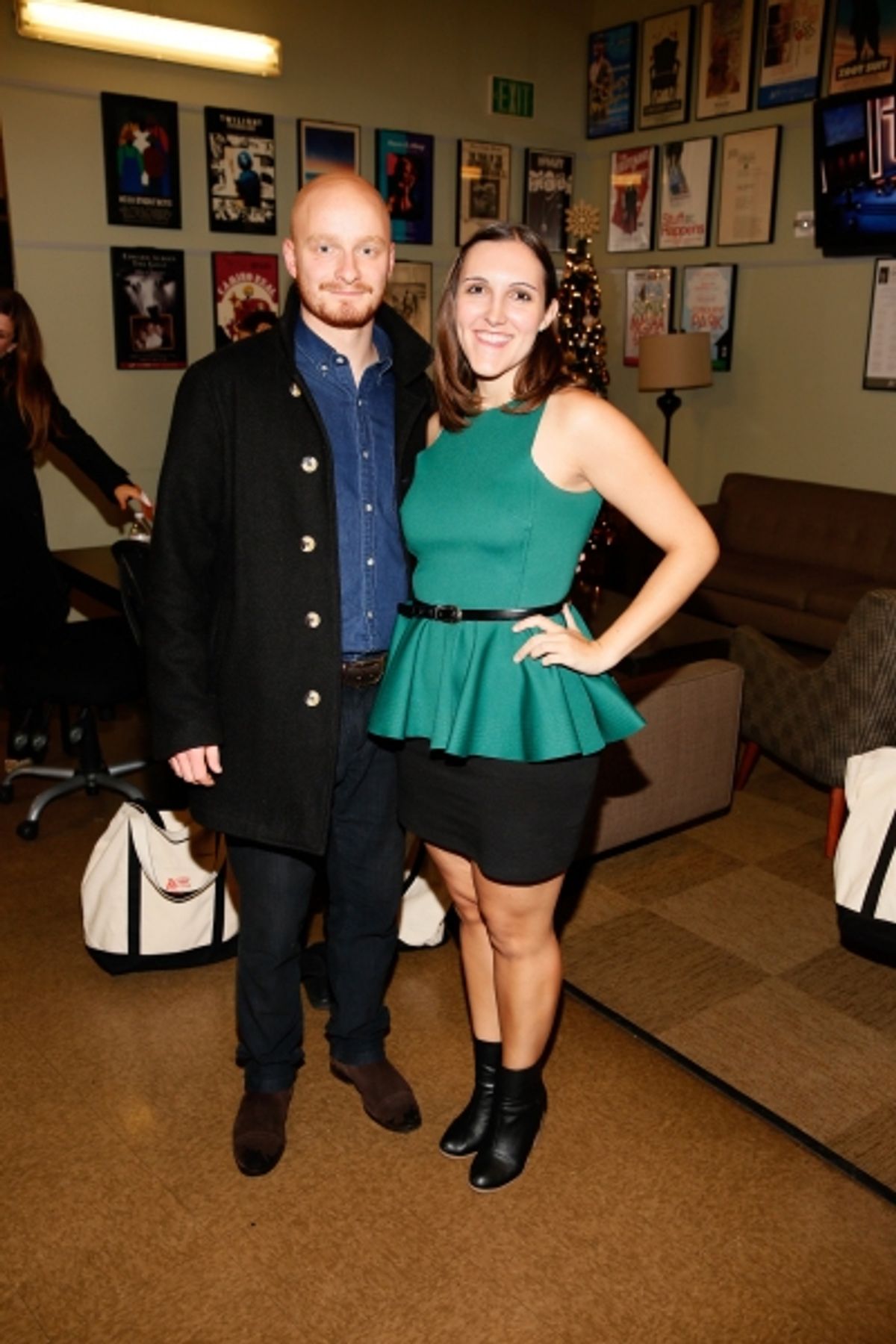 Choir members Turner Frankosky and Allison Aoun at 