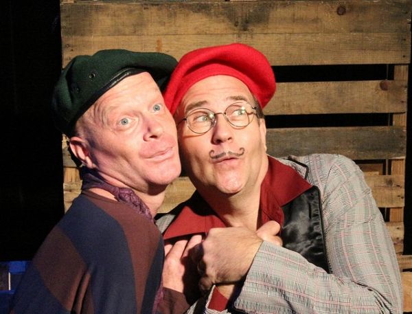 Derrick Phillips (1, as Pierre Chambray) and Ned Averill-Snell (2, as Jacues Burstin) Photo