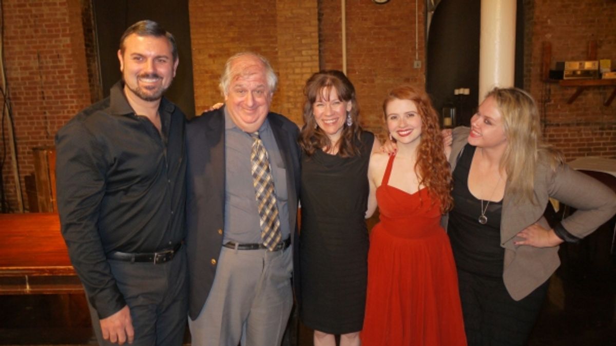 JOHN PASHA, agent BARRY KATZ, BARBRA WENGERD, KRISTIN PARKER, and MEGAN LOHNE at the opening night party for A WILDER CHRISTMAS at 