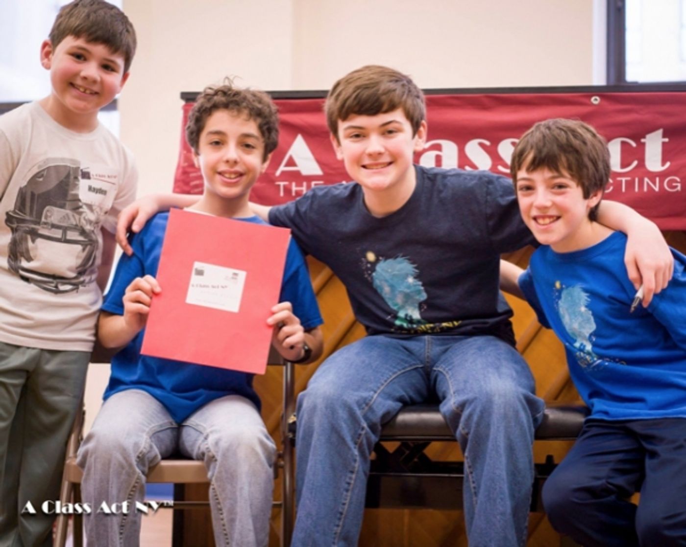 Photo Flash: Llewelyn Davies Boys of Broadway's FINDING NEVERLAND Teach Kids' Workshop in NYC  Image