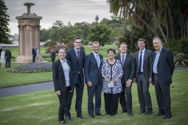 Lee Lewis, Dominic Perrottet, Rob Stokes, Patricia Azarias, Kim Ellis, Mike Baird and Photo