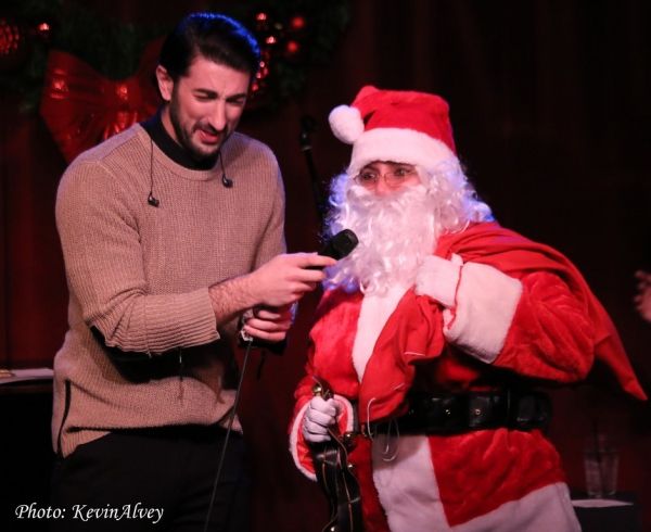 Brandon Rubendall and Santa Photo