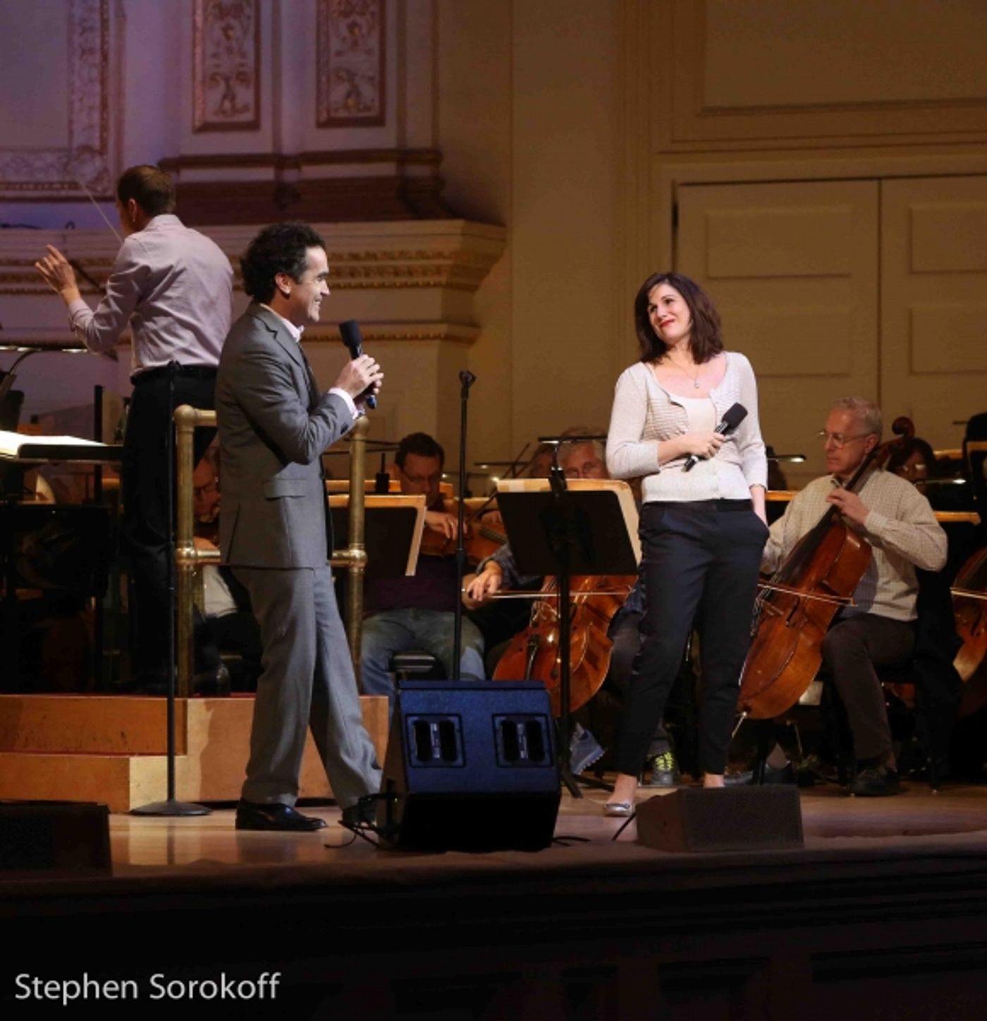 Photo Coverage: Brian d'Arcy James & Stephanie J. Block Rehearse For Tonight's New York Pops Concert Photo Coverage: Brian d'Arcy James & Stephanie J. Block Rehearse For Tonight's New York Pops Concert Image