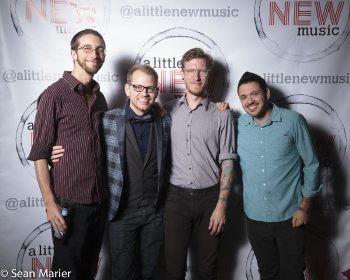 The ALNM band: Brian Cannady (drums), Bryan Blaskie (piano), Eric McCann (bass), Will Yanez (guitar). Photo by Sean Marier / 389 Photography. at 