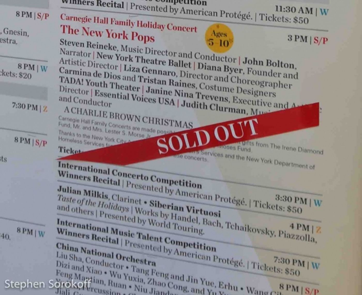 Photo Coverage: The New York Pops Rehearses The CHARLIE BROWN CHRISTMAS Family Concert  Image