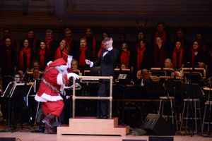 Santa Claus and Steven Reineke @ BroadwayWorld Santa Claus and Steven Reineke Photo