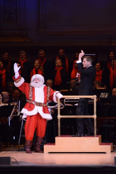 Santa Claus and Steven Reineke Photo