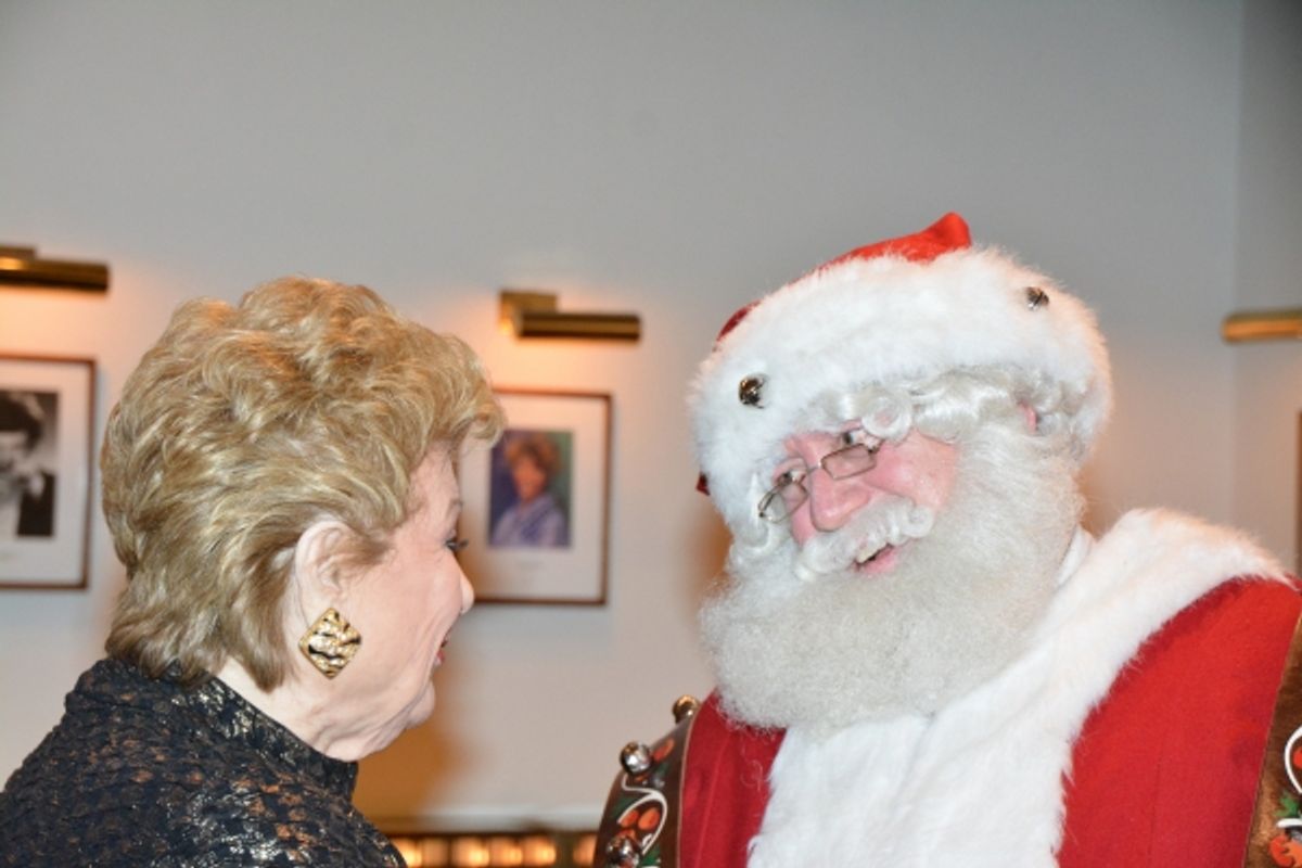 Marilyn Maye and Santa Claus at 