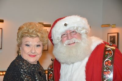 Marilyn Maye and Santa Claus Photo