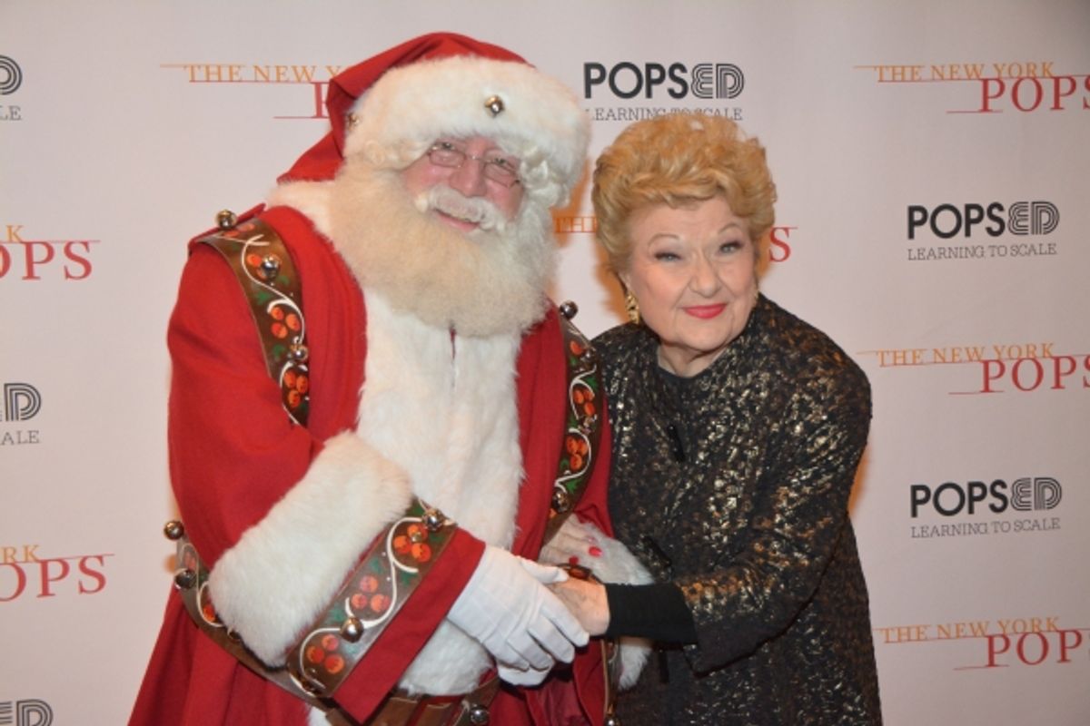 Marilyn Maye and Santa Claus at 