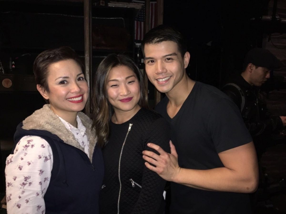 Lea Salonga, Jenna Ushkowitz, Telly Leung at 