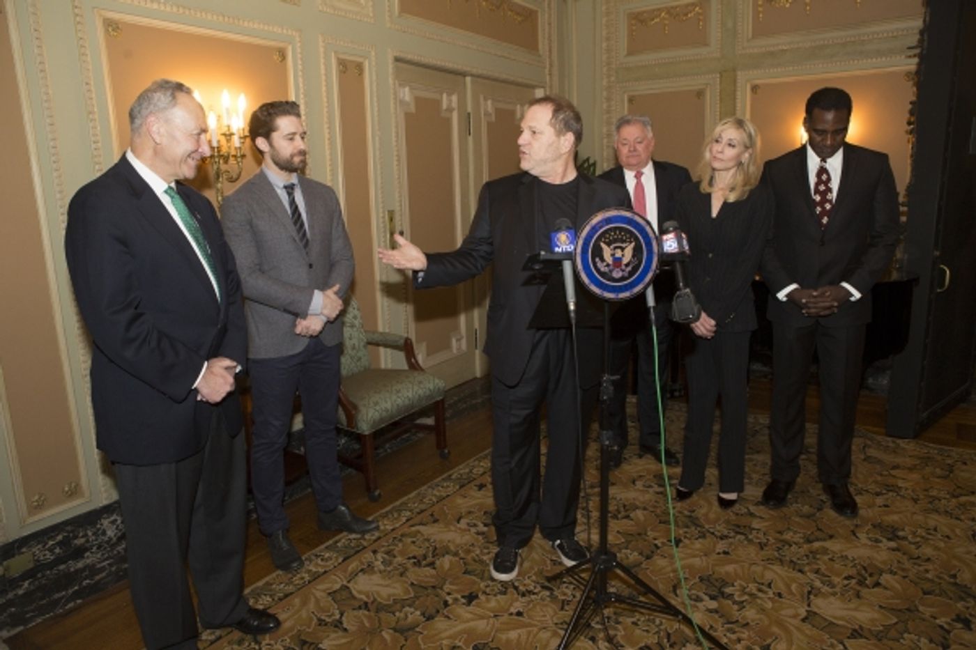 Photo Coverage: Senator Charles Schumer Celebrates Federal Tax Breaks for Broadway!  Image