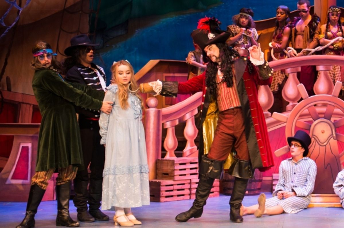 (top) Clarice Ordaz, Tio''ya Leatherwood, Adam Moss and Nikki Soohoo; (bottom) Mason Trueblood, Ricky Jaime, Sabrina Carpenter, John O''Hurley and Corey Fogelmanis at 