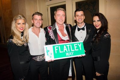 Niamh Flatley, Stephanie Winston-Wolkoff, Michael Flatley and Barbara Winston Photo