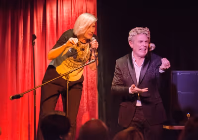 Lisa Lampanelli and Jon Wolfe Nelson Photo