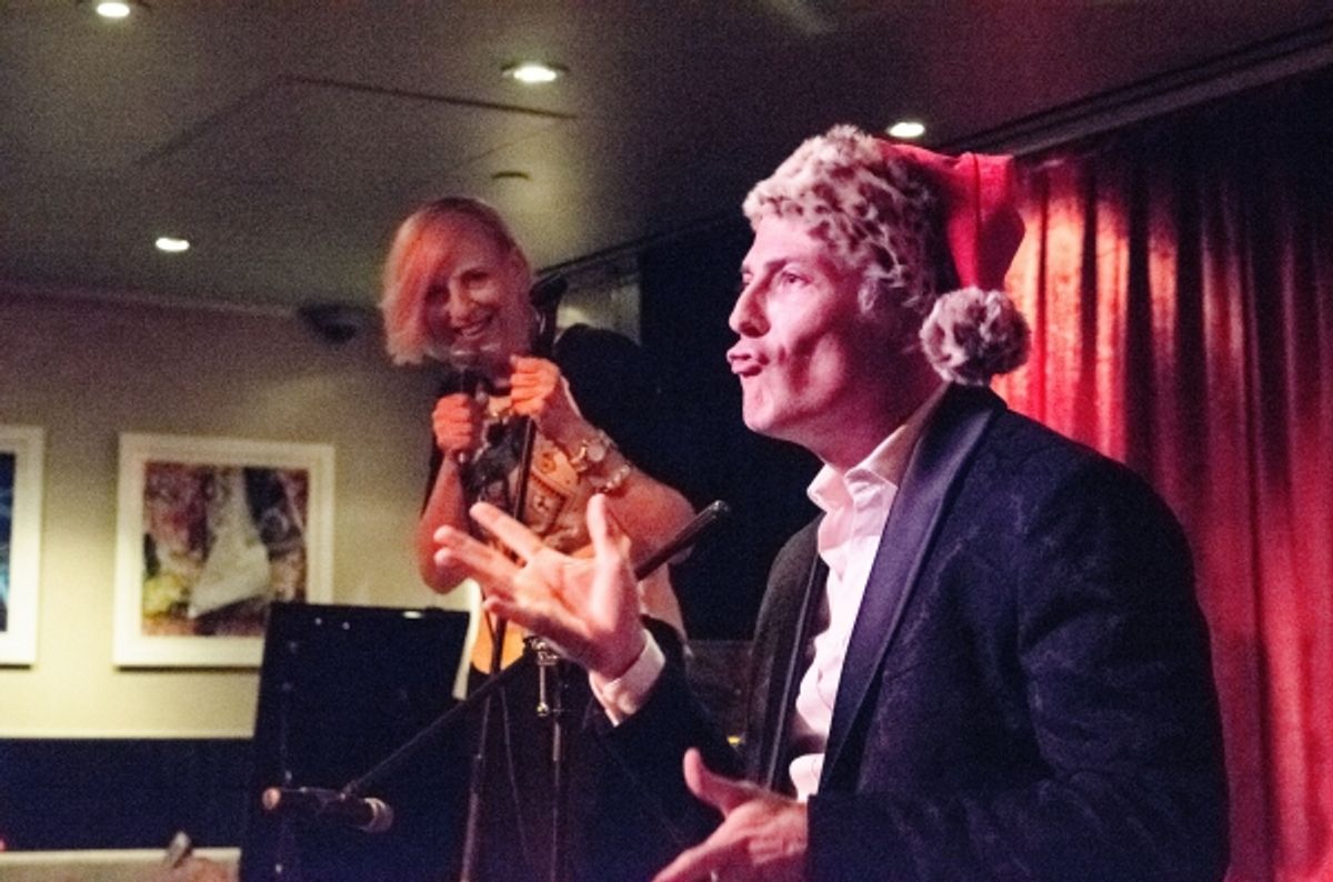 Lisa Lampanelli and Jon Wolfe Nelson at 