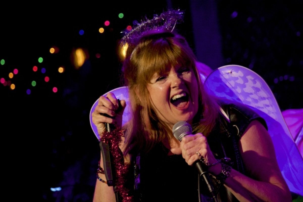 Annie Golden as the Rock and Roll Christmas Angel at 